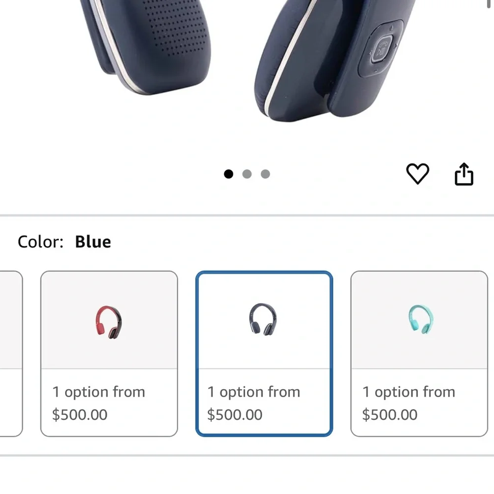 Bluetooth Stereo Headset - Blue